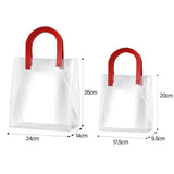Transparent PVC Handheld Bags Transparent Gift Bag Handle Candy Containers Gifts