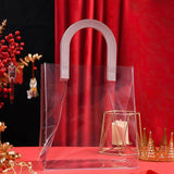 Transparent PVC Handheld Bags Transparent Gift Bag Handle Candy Containers Gifts