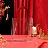 Transparent PVC Handheld Bags Transparent Gift Bag Handle Candy Containers Gifts