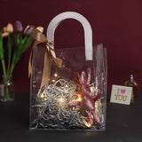 Transparent PVC Handheld Bags Transparent Gift Bag Handle Candy Containers Gifts