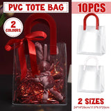 Transparent PVC Handheld Bags Transparent Gift Bag Handle Candy Containers Gifts
