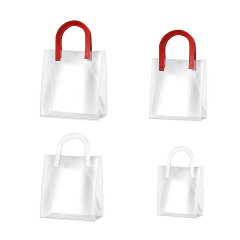 Transparent PVC Handheld Bags Transparent Gift Bag Handle Candy Containers Gifts