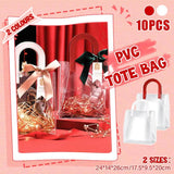 Transparent PVC Handheld Bags Transparent Gift Bag Handle Candy Containers Gifts