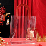 Transparent PVC Handheld Bags Transparent Gift Bag Handle Candy Containers Gifts