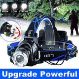 LED Headlamp Rechargeable Headlight Light Head Torch Lamp Flashlight AU Stock