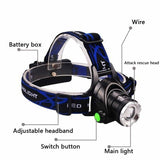 LED Headlamp Rechargeable Headlight Light Head Torch Lamp Flashlight AU Stock