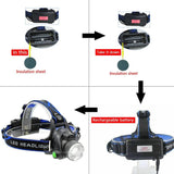 LED Headlamp Rechargeable Headlight Light Head Torch Lamp Flashlight AU Stock