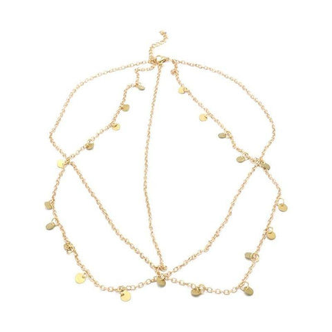 Bohemia Boho Gypsy Wafer Tassel Head Chain Headpiece Beauty Party Jewellery HOT