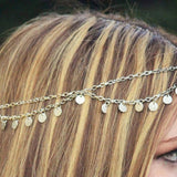Bohemia Boho Gypsy Wafer Tassel Head Chain Headpiece Beauty Party Jewellery HOT