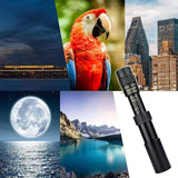 4K 10-300X40mm Super Telephoto Zoom Monocular Telescope Without mini Tripod