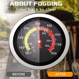 Stainless BBQ Thermometer Gauge 10-400? Barbecue Smoker Grill Temp Monitor