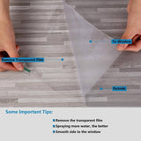 3/5M Sand Blast Clear Privacy Frosted Frosting Windows Glass Film Removable