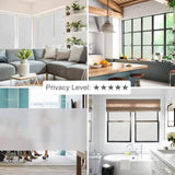 3/5M Sand Blast Clear Privacy Frosted Frosting Windows Glass Film Removable