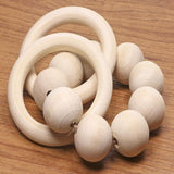 10-30pcs 40mm Natural Wooden Rings for DIY Jewelry & Craft Making