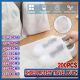 200PCS Drying Dispos Non-woven Storage Small White Shoe Protect Sun Bag Cover