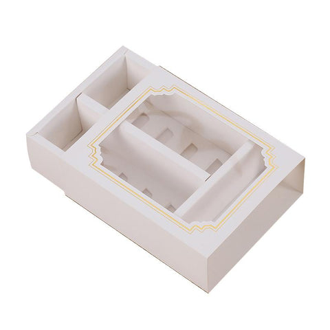 100PCS Clear Rectangular Boxes for Macarons, Cookies & Bomboniere Favors