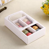 100PCS Clear Rectangular Boxes for Macarons, Cookies & Bomboniere Favors