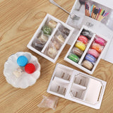 100PCS Clear Rectangular Boxes for Macarons, Cookies & Bomboniere Favors