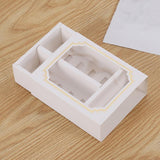 100PCS Clear Rectangular Boxes for Macarons, Cookies & Bomboniere Favors