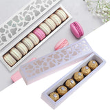 100PCS Long Macaron Boxes for Valentine's Day & Gatherings
