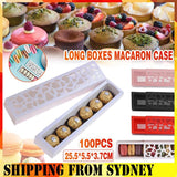 100PCS Long Macaron Boxes for Valentine's Day & Gatherings
