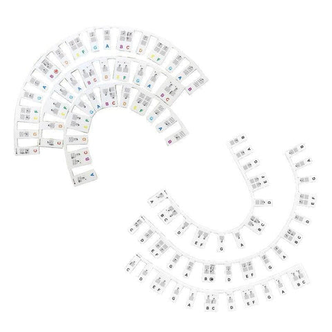 Removable Piano Keyboard Note Labels Reusable Silicone Stickers 88 Keys