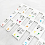 Removable Piano Keyboard Note Labels Reusable Silicone Stickers 88 Keys