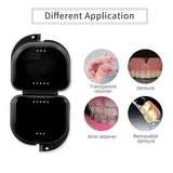Orthodontic Retainer Box Teeth Mouth Denture Dental Case Guard Storage Sport