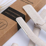 9X Eyebrow Facial Razor Dermaplaning Tool - Wheat Straw Handle