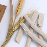 9X Eyebrow Facial Razor Dermaplaning Tool - Wheat Straw Handle