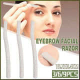 9X Eyebrow Facial Razor Dermaplaning Tool - Wheat Straw Handle