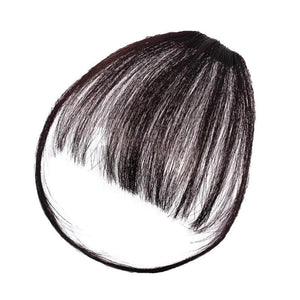 Clip In on Bangs Fringe Fake Hair Extensions Straight Front Neat Hair as Human