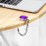 Portable Alloy Folding Table Hanger Foldable Purse Bag Holder Handbag Hook