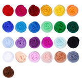 Needle Felting Mat Starter Kit 25 Set Colour Wool Felt Needles Tool DIY Gift