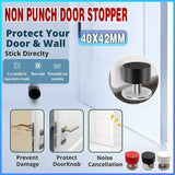 Non Punch Door Stopper Self Adhesive Heavy Duty Stainless Steel Rubber Stopper
