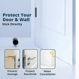 Non Punch Door Stopper Self Adhesive Heavy Duty Stainless Steel Rubber Stopper