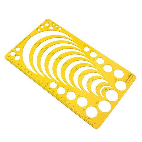 Drafting Circle Template Radius Drawing Stencil Useful Technical Tool Artist Arc