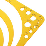 Drafting Circle Template Radius Drawing Stencil Useful Technical Tool Artist Arc
