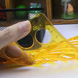 Drafting Circle Template Radius Drawing Stencil Useful Technical Tool Artist Arc