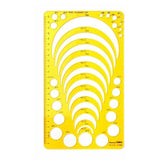Drafting Circle Template Radius Drawing Stencil Useful Technical Tool Artist Arc
