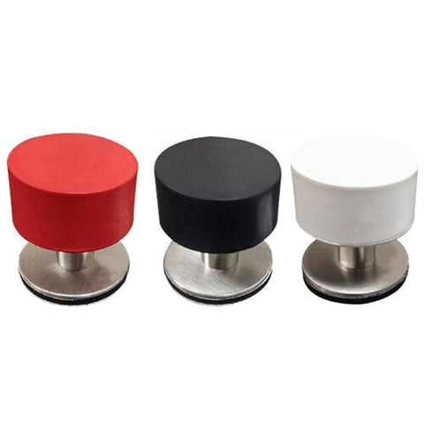 Non Punch Door Stopper Self Adhesive Heavy Duty Stainless Steel Rubber Stopper