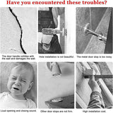 Non Punch Door Stopper Self Adhesive Heavy Duty Stainless Steel Rubber Stopper