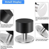 Non Punch Door Stopper Self Adhesive Heavy Duty Stainless Steel Rubber Stopper