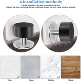 Non Punch Door Stopper Self Adhesive Heavy Duty Stainless Steel Rubber Stopper