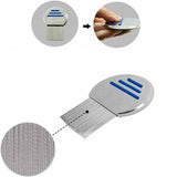 2x Flea Removal Lice Nit Head Stainless Steel Metal Hair Comb Brushes Round