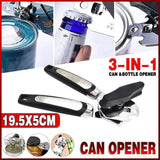3-in-1Can amp Bottle Opener Classic Stainless Steel Manual Heavy Duty Can Opener