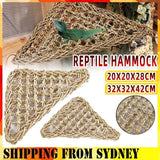 Reptile Hammock Basking Platform Dragon Lounger Bearded Hanging Swing Lizard