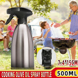 BBQ Dispenser Stainless Steel Sprayer Kitchen Olive Oil Cooking Spray Bottle