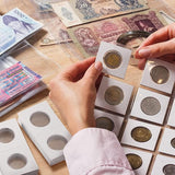 100PCS 2"x2" Cardboard Coin Holders - 35mm for 50c & 20c Coins