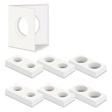 100PCS 2"x2" Cardboard Coin Holders - 35mm for 50c & 20c Coins
